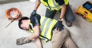 Injured electrician in the workplace in Alabama.